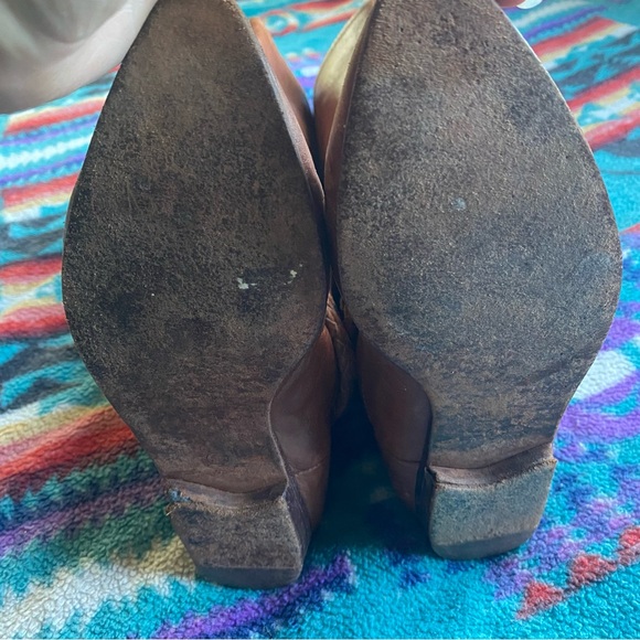 VTG US Polo Assn. Genuine Leather Riding Boots. Size 7. Pull on. Caramel Brown. - Picture 10 of 16
